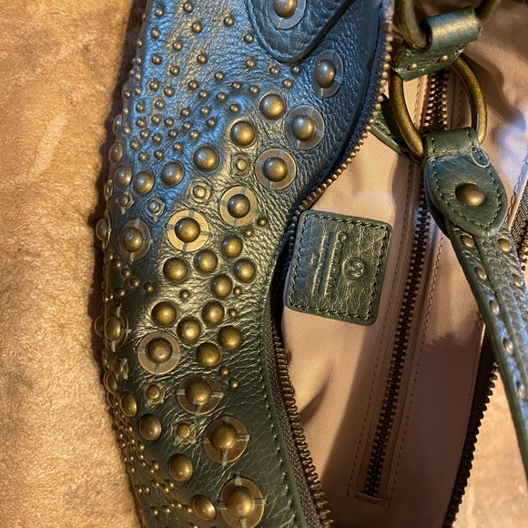 Cole Haan Handbag in Mint color with studs - Picture 3 of 8
